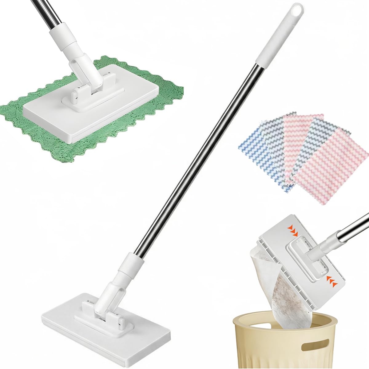 Amazon.com: Snap Grip Mini Mop with 5 Reusable Cleaning Cloths
